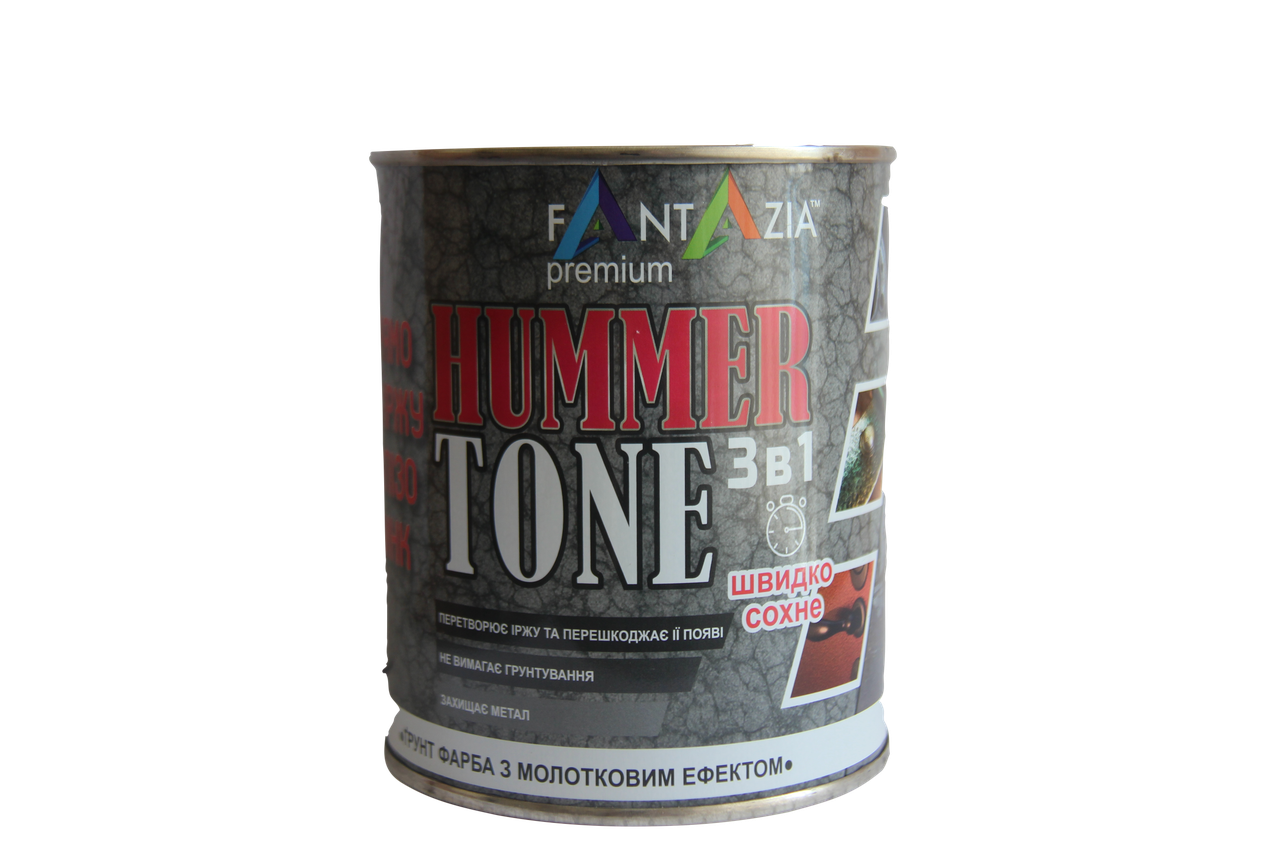 Эмаль антикоррозийная Fantazia с молотковым эффектом 3в1 0,7 л Зеленое золото