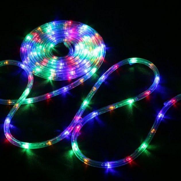 Внутренняя светодиодная гирлянда неон лента-шланг 100 LED 10 м каучук с USB Мульти (MX-00005702)