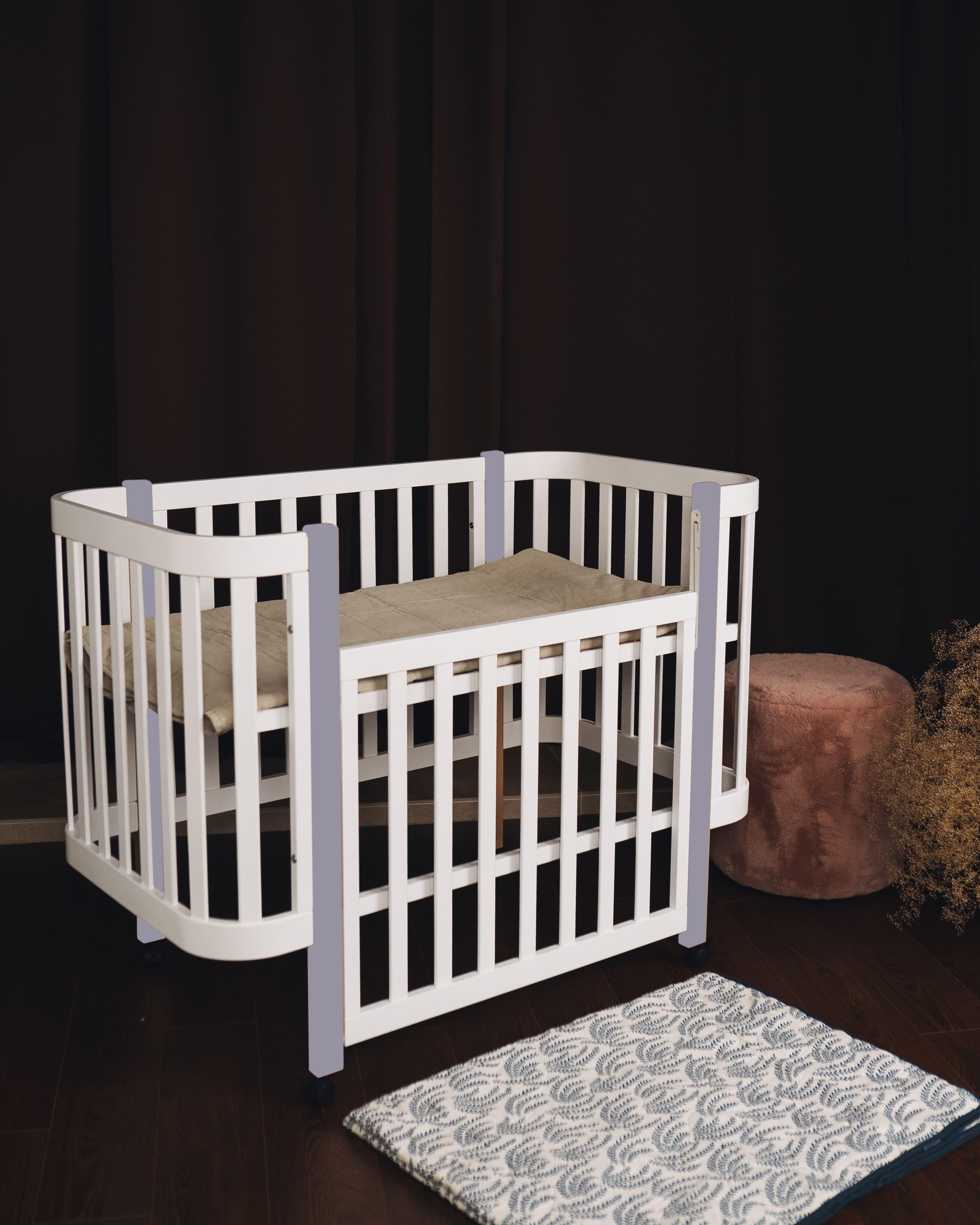 Детская кроватка Dominanta Милано с опускной боковиной Белый (ЛД 7 Б_02) Детская кроватка Dominanta Милано с опускной боковиной Белый (ЛД 7 Б_02)