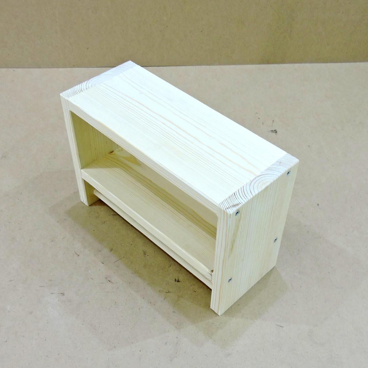 Полка настенная из дерева Альто Бланже (ПНС/000401)