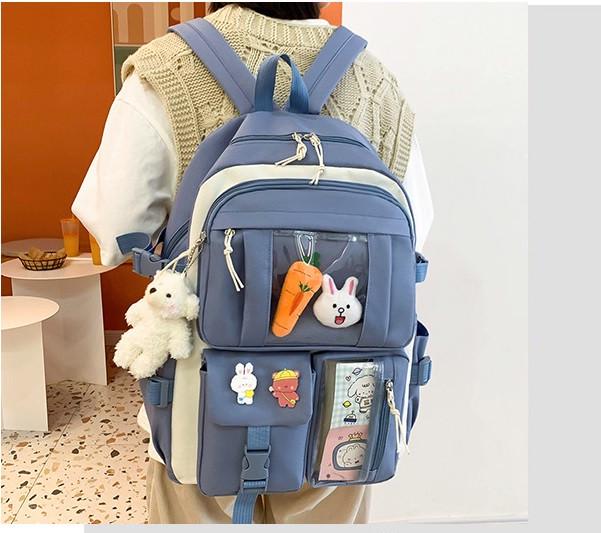 Шкільний рюкзак та сумка/косметичка та пенал для дівчинки Flash 5в1 Блакитний (1326622098) - фото 3 Шкільний рюкзак та сумка/косметичка та пенал для дівчинки Flash 5в1 Блакитний (1326622098) - фото 3