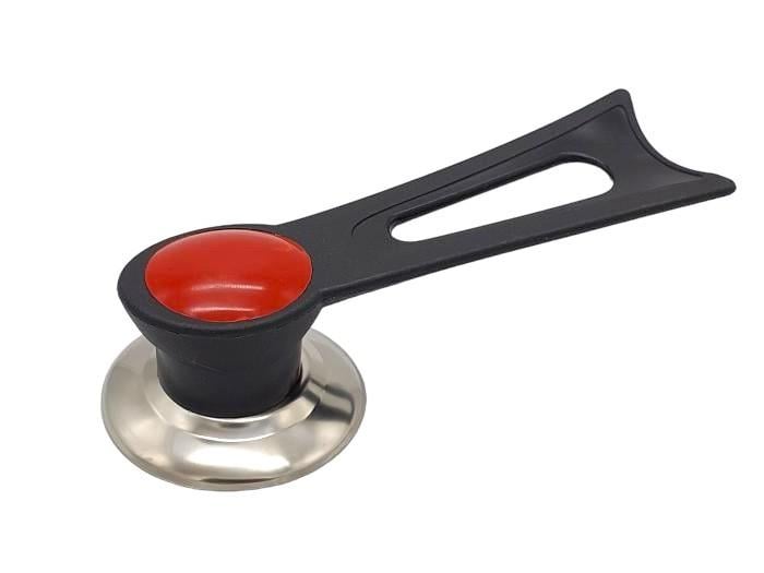 Ручка для кришки пластикова з металевою основою L 15 см D 4/6,5 см (1651471608)