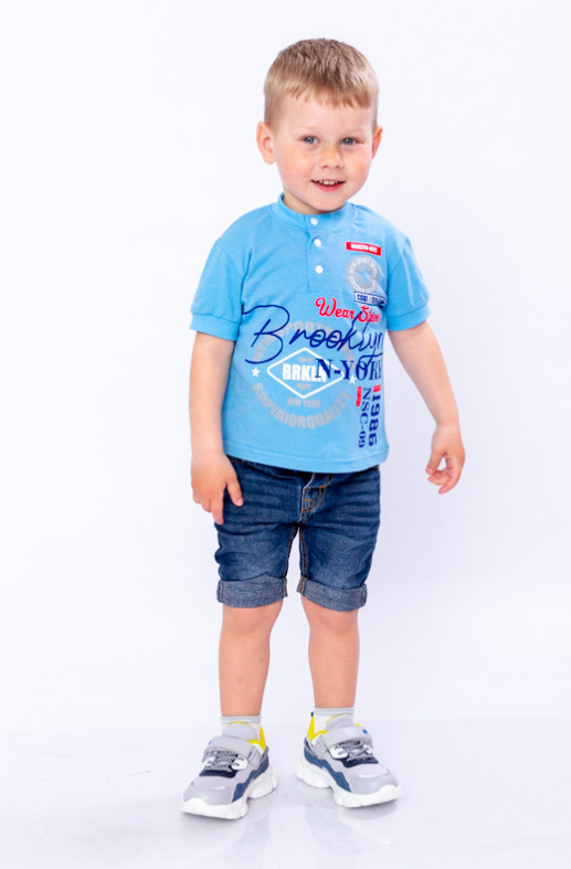 Футболка-поло для мальчика Носи свое 128 см Голубой (6201-001-33-v5)