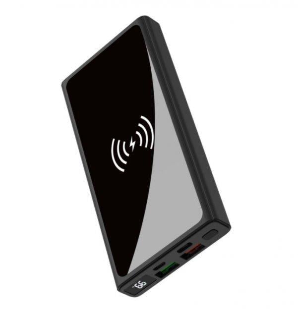Внешний аккумулятор с быстрой зарядкой PowerBank XO PR141 QC22.5W PD20W WIR15W 10000 mAh Черный