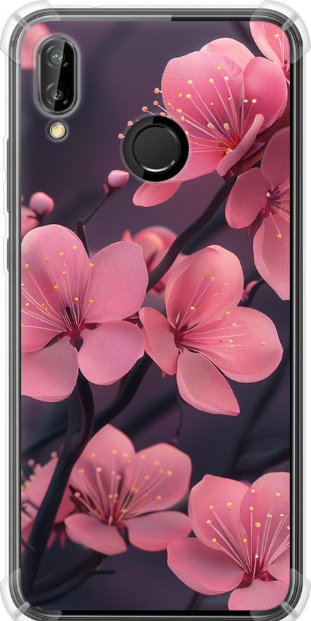 Чехол на Huawei P20 Lite Пурпурная сакура (6075sp-1410-42517)