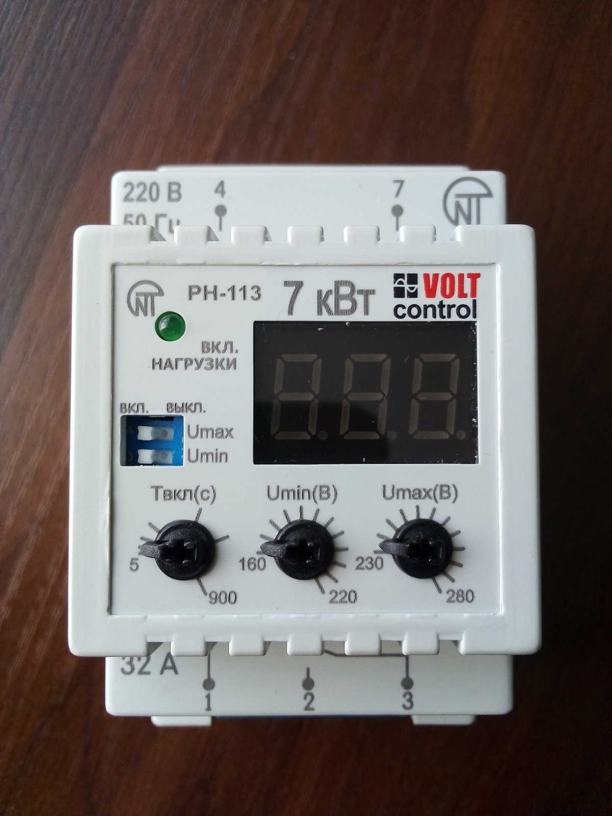 Реле защиты и контроля напряжения Novatek-Electro РН-113 - фото 4 Реле защиты и контроля напряжения Novatek-Electro РН-113 - фото 4