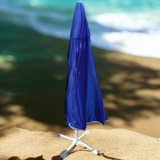 Зонт садовый и торговый с клапаном 2,5 м Синий (zo25blue) - фото 3