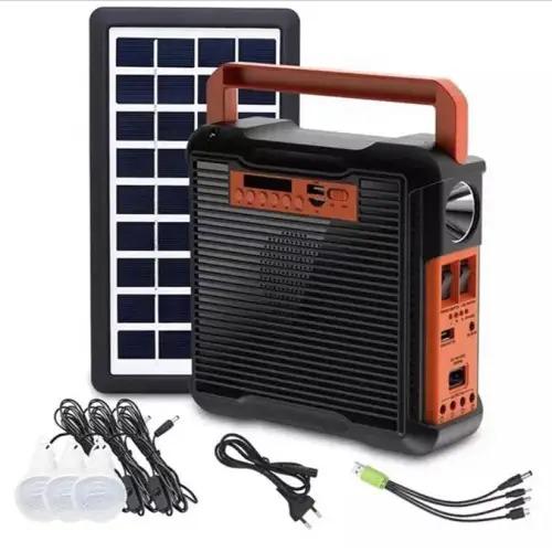 Солнечная станция портативная Easy Power 39-5-6V с фонарем и 3 лампочками (ddf8606a)