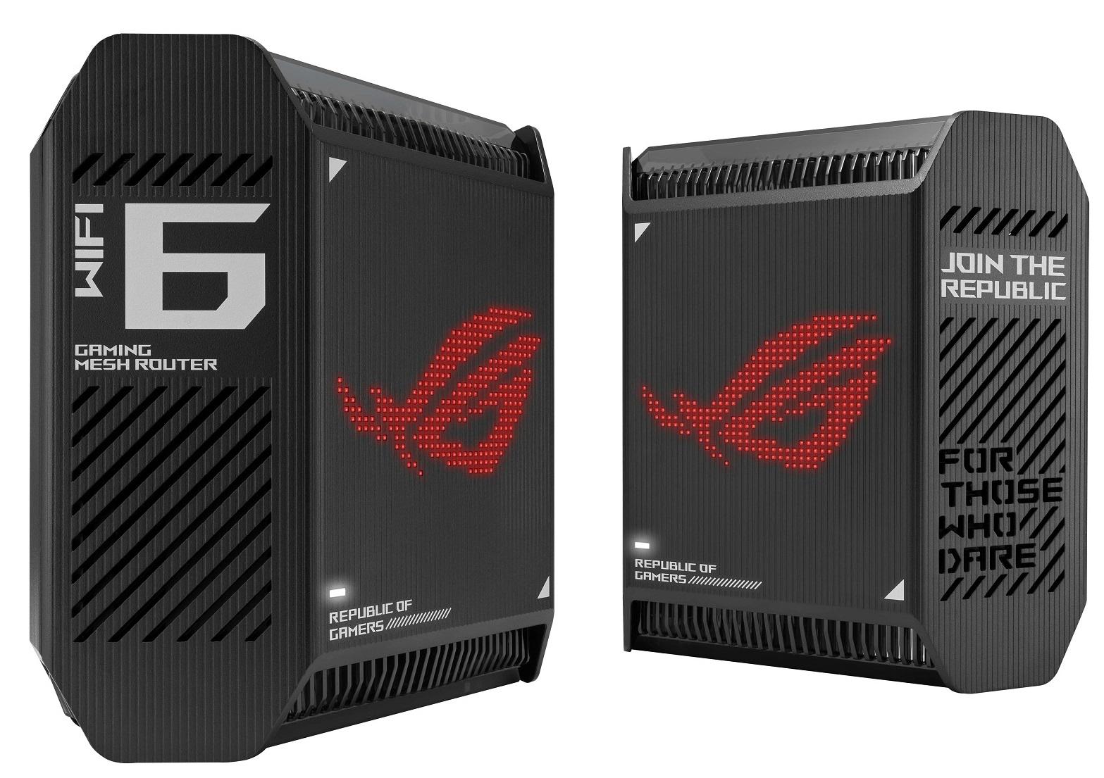 Бездротова система Asus ROG Rapture GT6 2-pack 2,4/5 GHz Wi-Fi 802.11ax до 574+4804+4804 Mb/s 1х100/1000/2500 Mb/s 1xUSB 3.2 Gen-1 9 внутрішніх антен Black