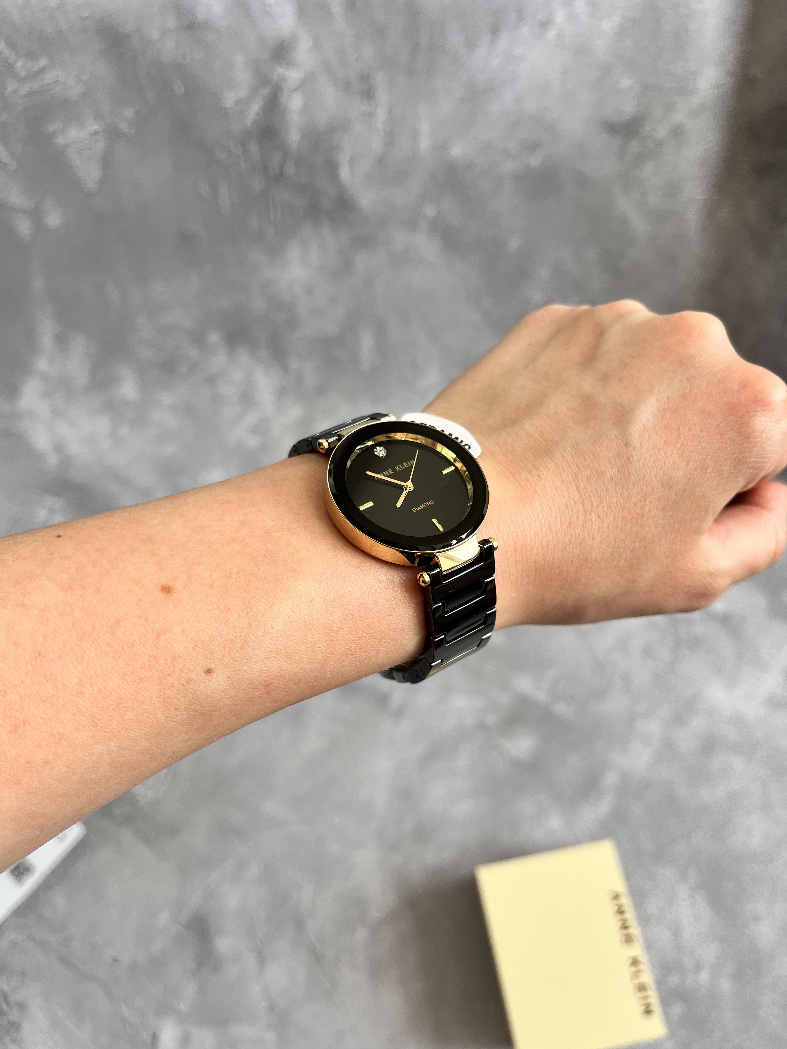 Часы женские Anne Klein AK/1018BKBK Черный (12297708) - фото 5