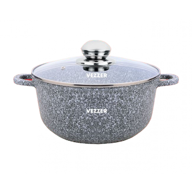 Кастрюля Vezzer VZ 8041 круглая со стеклянной крышкой 2,5 л (14083100)