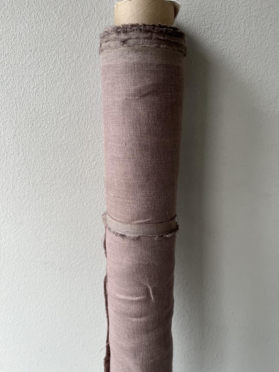 Ткань костюмная LINEN PLUS 100% лен 150 см 1637 Светло-коричневый - фото 1