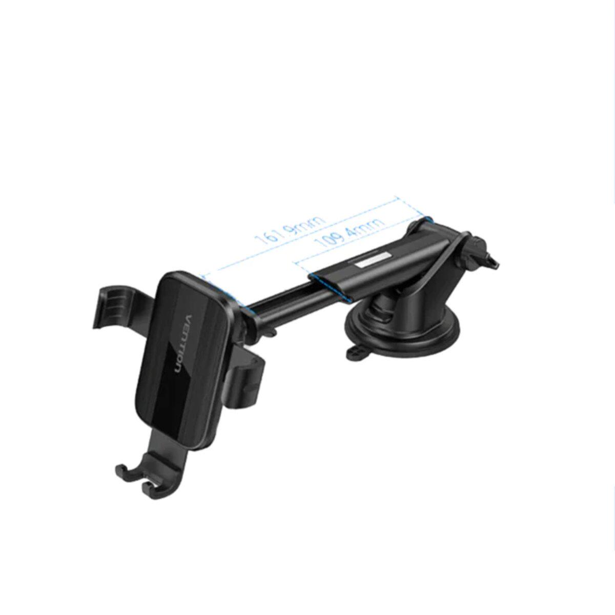 ᐉ Держатель для телефона в машину Vention Auto-Clamping Car Phone Mount  With Suction Cup Square Type Black (KCOB0) • Купить в Киеве, Украине •  Лучшая цена в Эпицентр