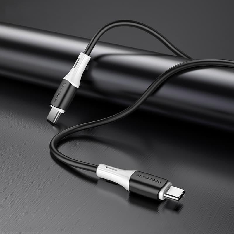 Кабель дата Borofone BX79 Type-C Type-C 1 м Black (00000057079_2) - фото 3