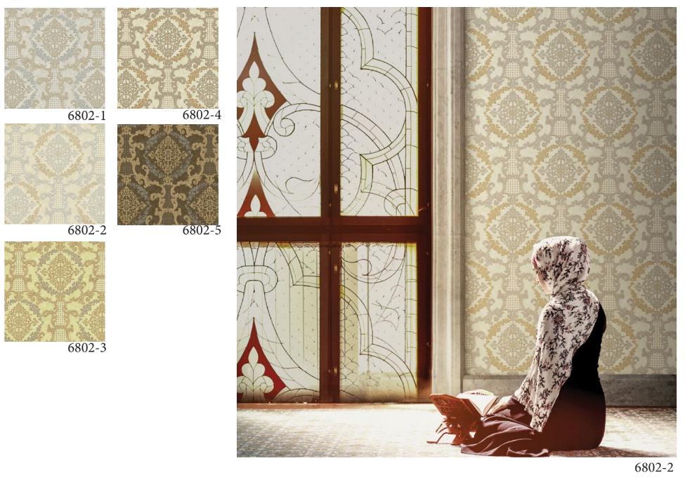 Шпалери вінілові AdaWall Rumi 6802-1 Damask pattern wallpaper на флізеліновій основі 1,06х10 м (13402023) - фото 3