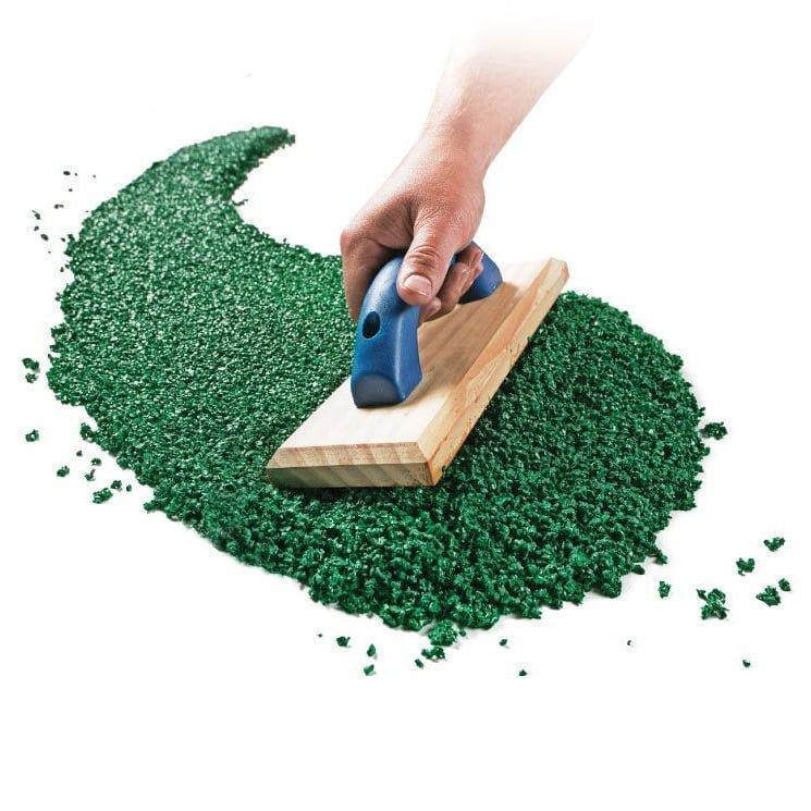 Резиновое покрытие-мягкий асфальт 1 м.кв. 10 мм Зеленый (2562228265)