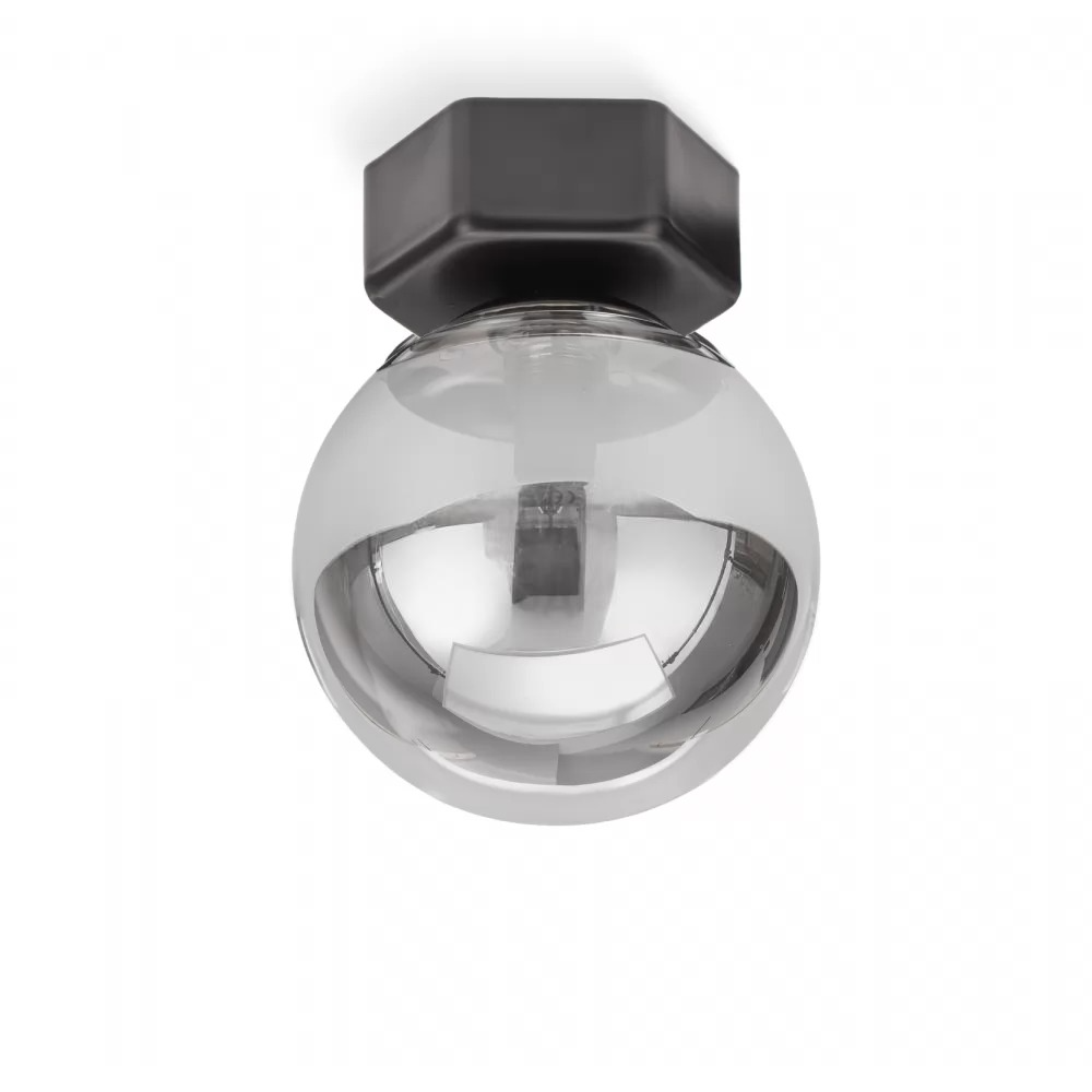 Потолочный светильник Hexa Minimalist с плафоном Black/Graphite (CL-000102/BLK+GRP) - фото 1