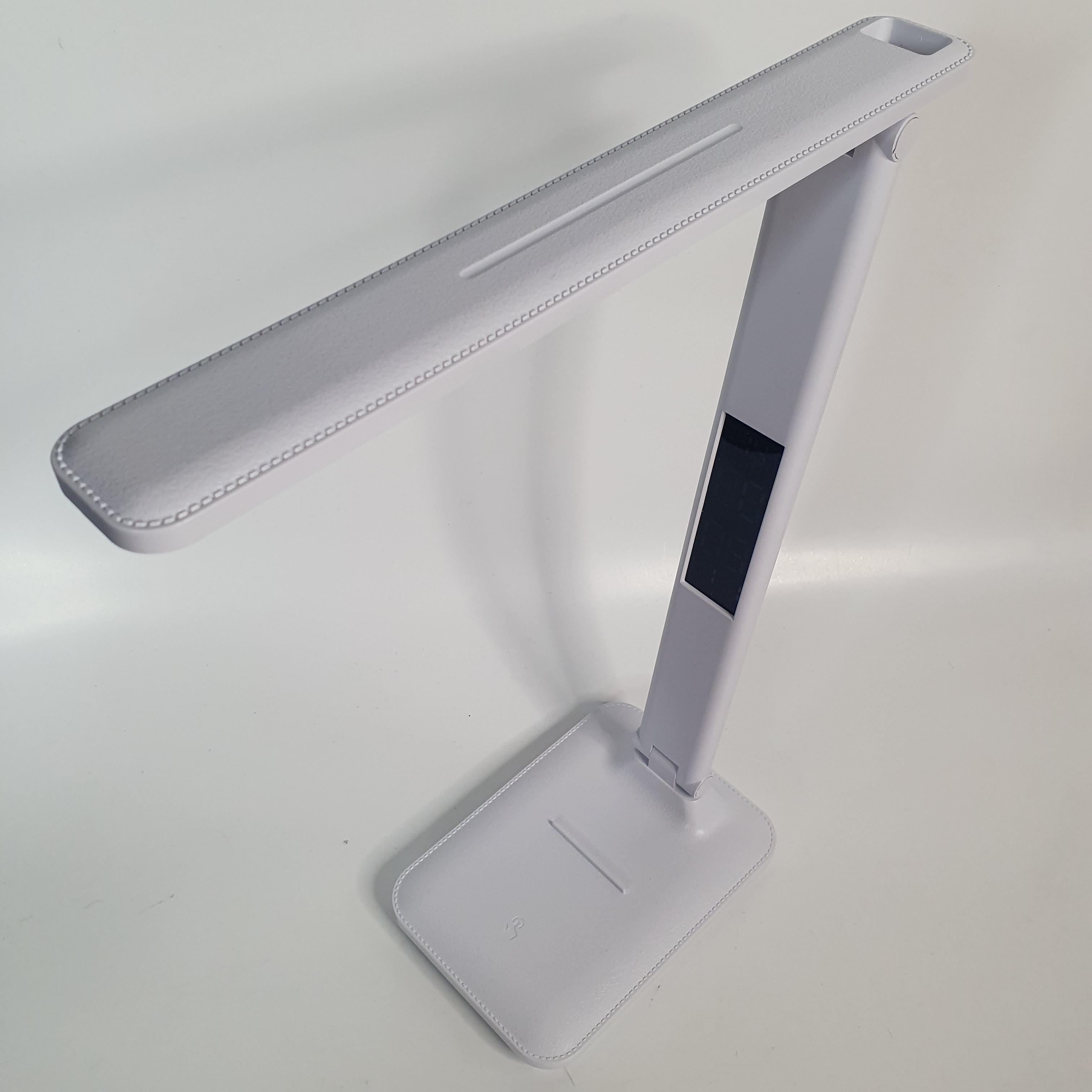 Настільна лампа LED від USB з дисплеєм Білий (LHA-014-White) - фото 3