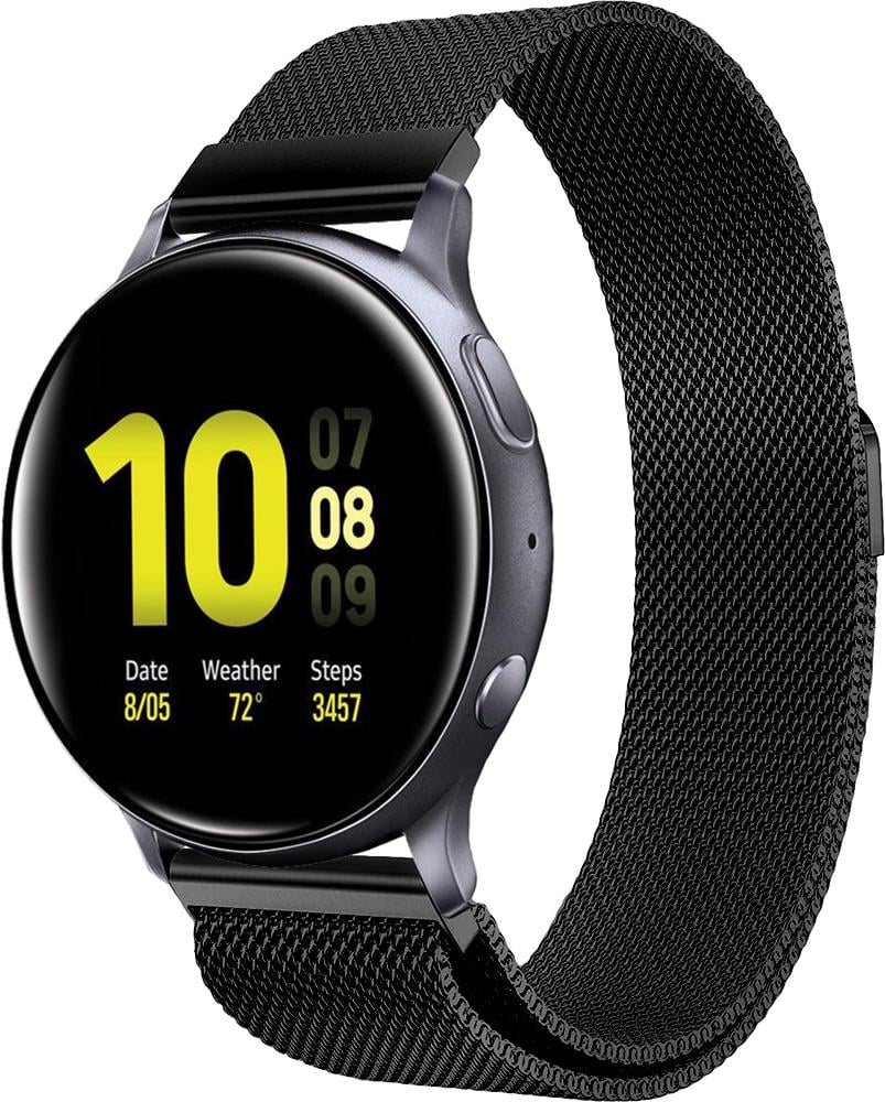 Ремешок Миланская петля Milano Galaxy Watch Active Black (19258)