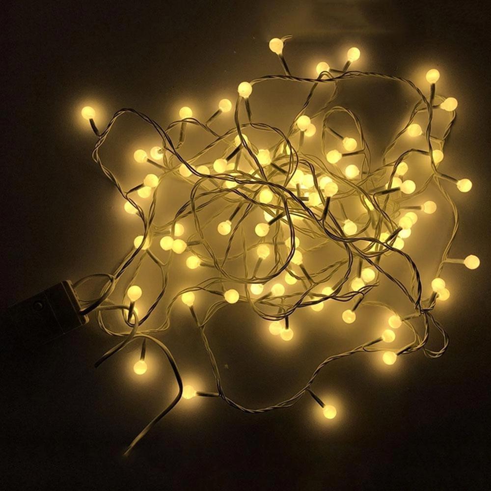 Гірлянда світлодіодна Кульки на ялинку 200 LED 10 мм 10 м білий провід Теплий білий - фото 6 Гірлянда світлодіодна Кульки на ялинку 200 LED 10 мм 10 м білий провід Теплий білий - фото 6