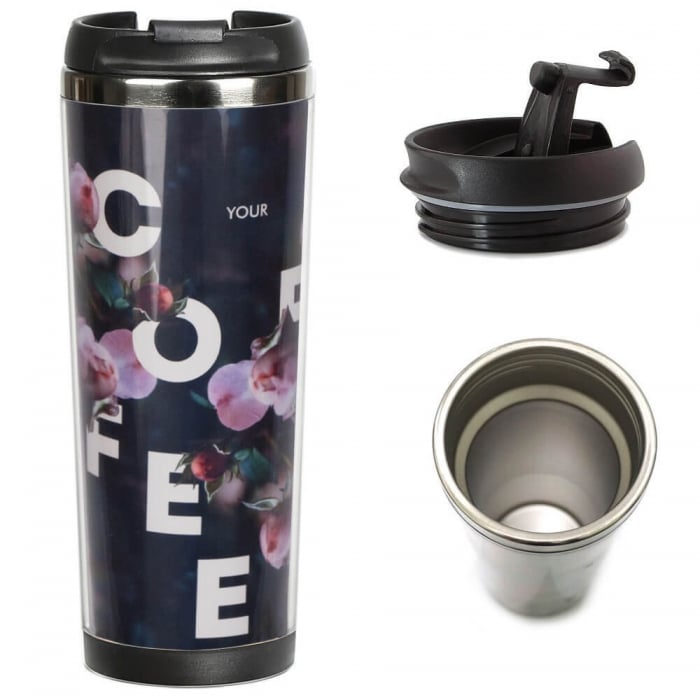 Термокружка ZIZ Розы 380 мл (21076) Термокружка ZIZ Розы 380 мл (21076)