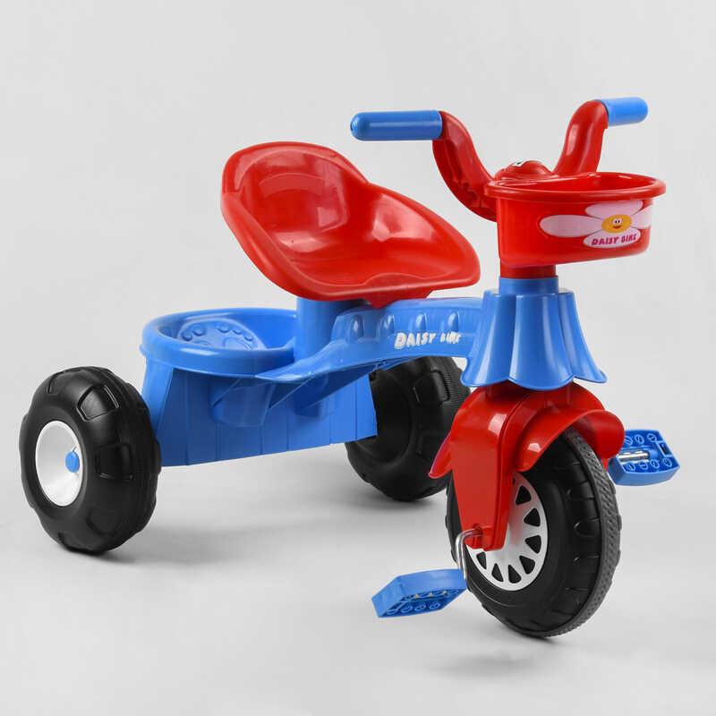 Велосипед трехколесный Pilsan с корзиной и багажником Dark Blue/Red (106568)
