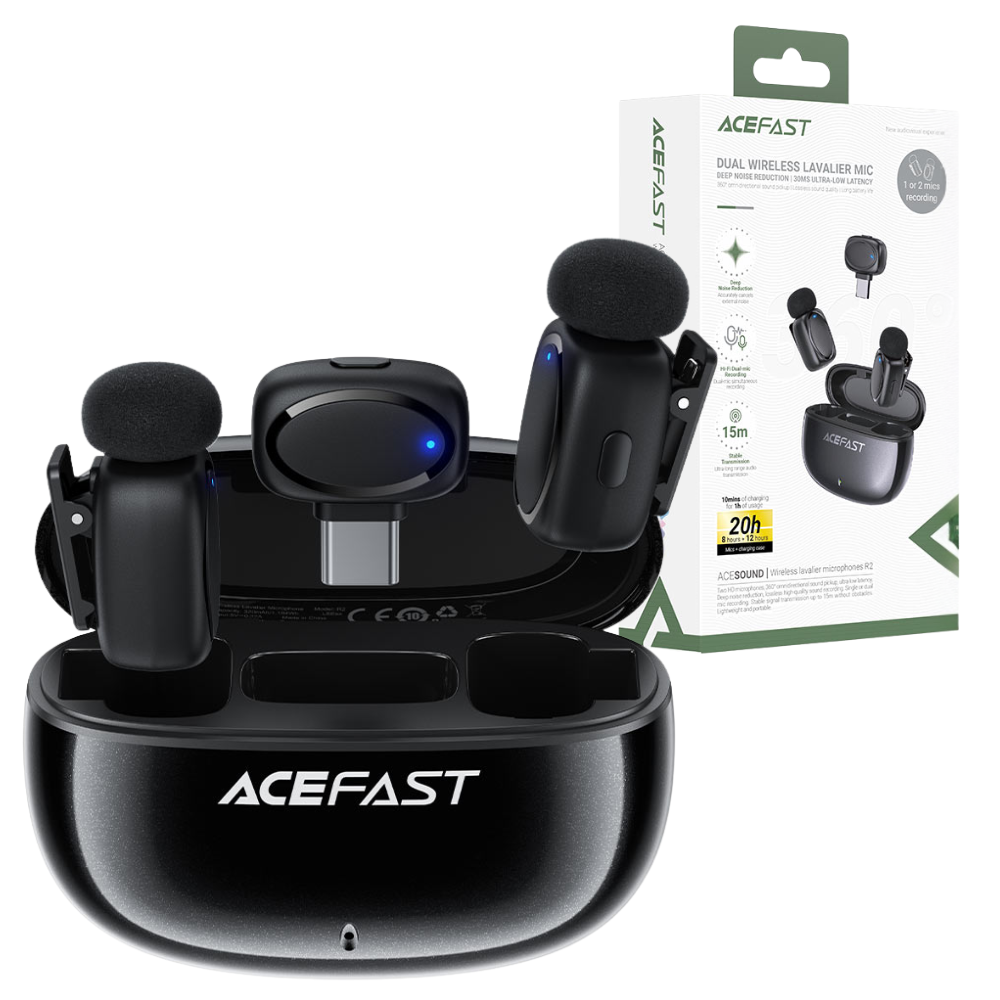 Мікрофон петличний Type-C з шумопоглинанням для Android Acefast (R2)