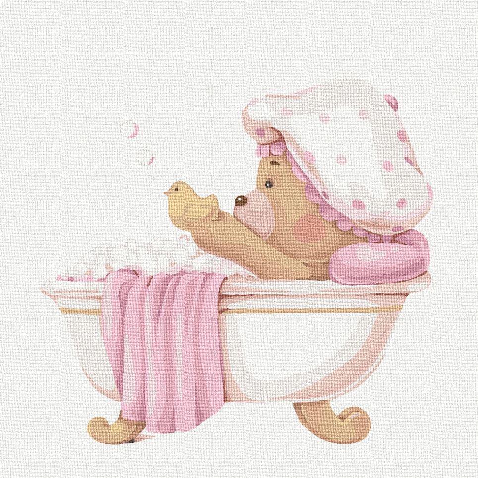 Картина за номерами Ідейка КН2352 Веселе купання 30х30 см (L067361)