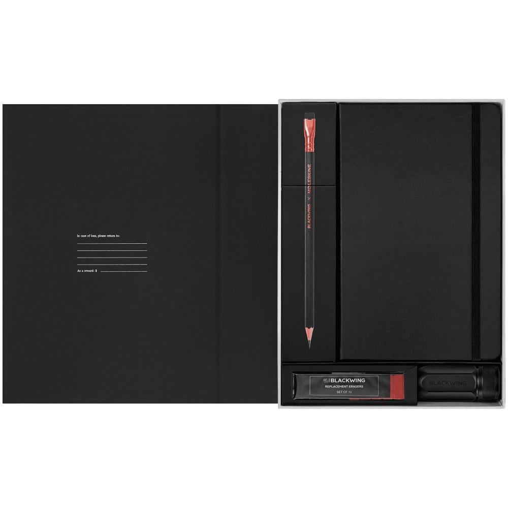 Набор Moleskine x Blackwing Creative Set записная книжка/12 графитовых карандашей B и точилка (BNDBKW1)