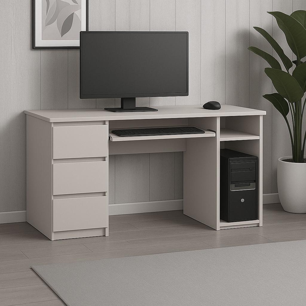 Стол компьютерный СК2 3Я SENAM 780х1400х600 мм ДСП Кашемир - фото 1 Стол компьютерный СК2 3Я SENAM 780х1400х600 мм ДСП Кашемир - фото 1