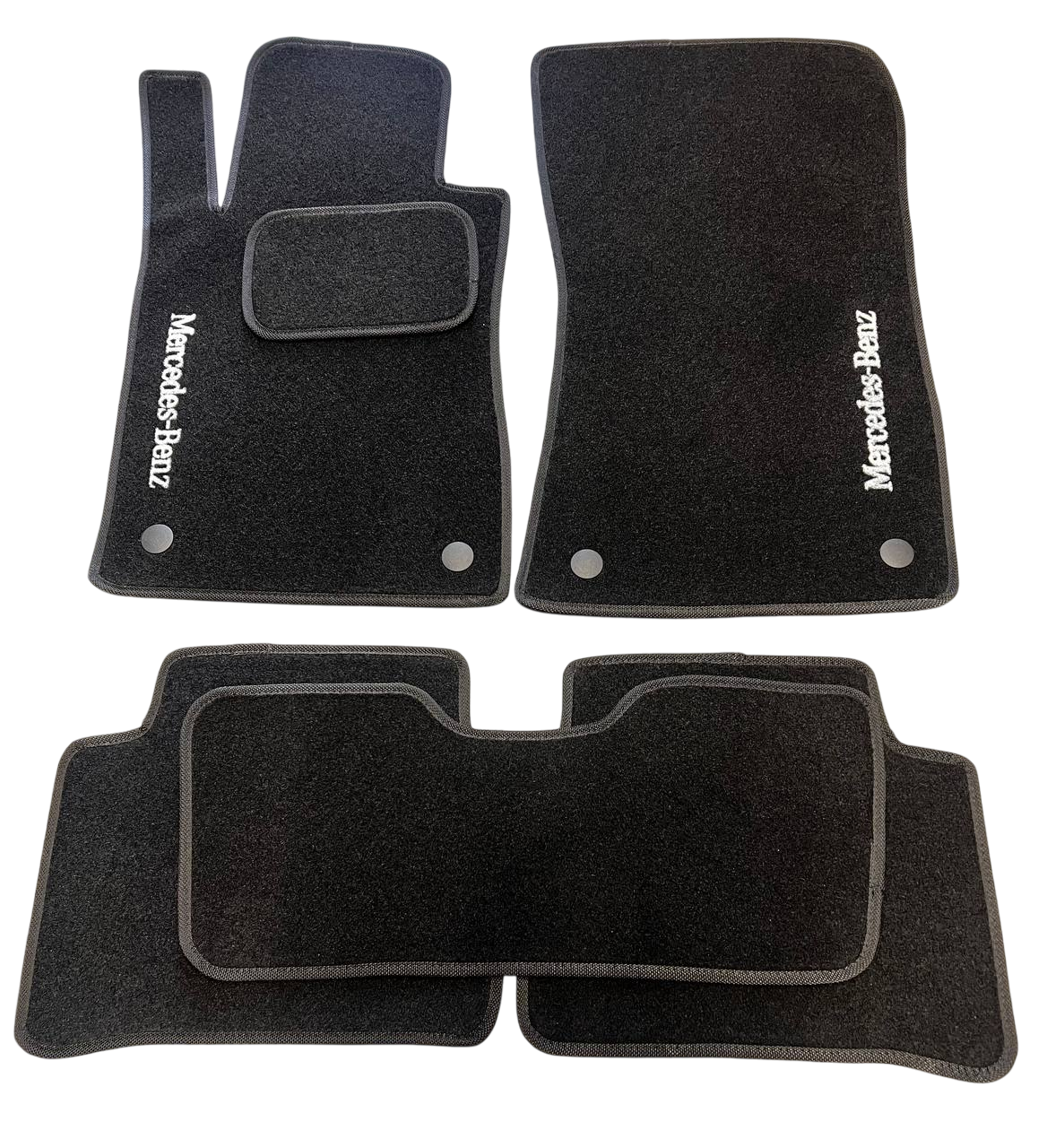 Килимки в салон ворсові для Mercedes E211 2002-2009 5 шт. Чорний (27327282)