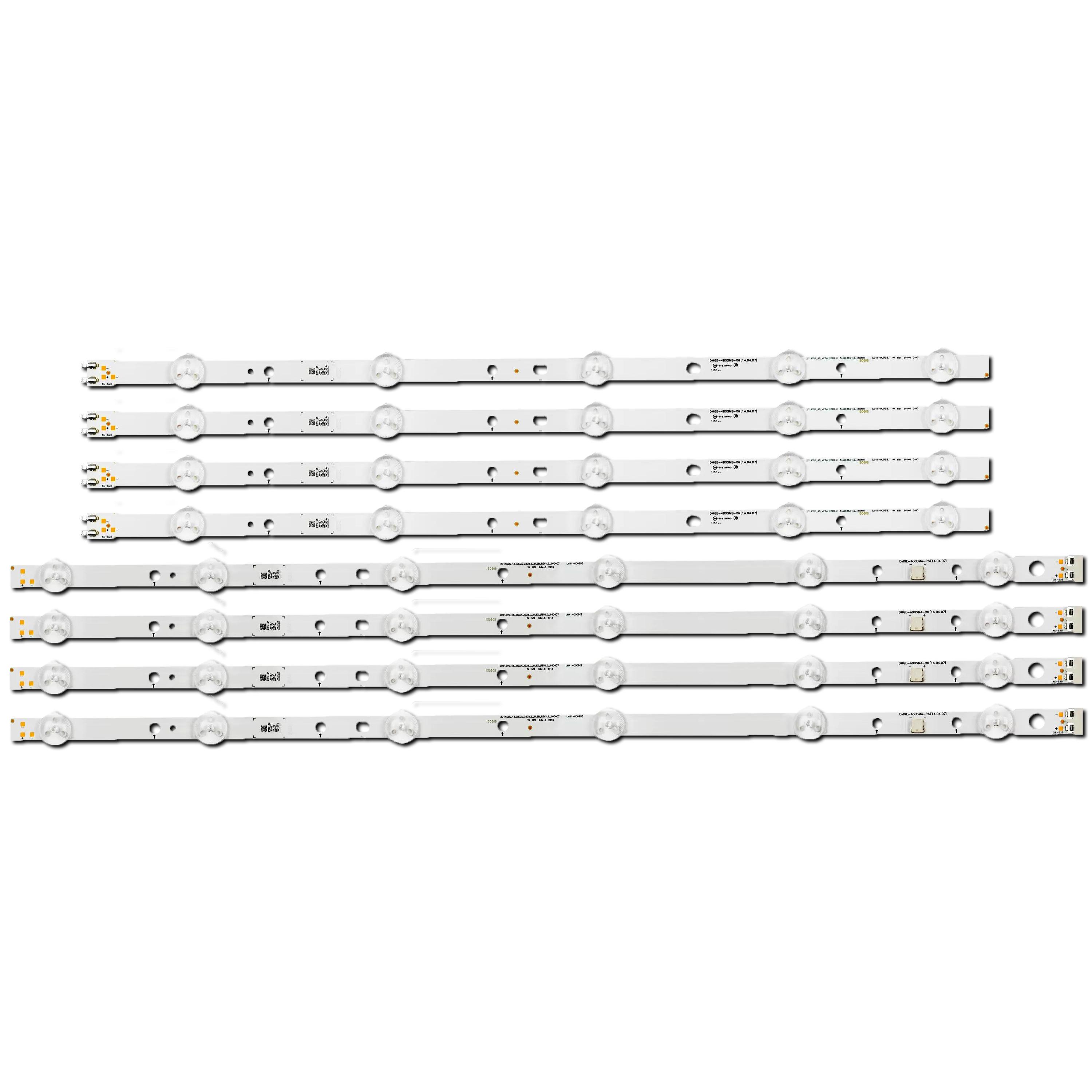 Комплект LED подсветки для ТВ Samsung DMGE-480SMA-R6/R1 DMGE-480SMB-R6/R1 2014SVS 48 MEGA 3228 L/R LM41-00091E 48" 8 шт. (ART-13913)