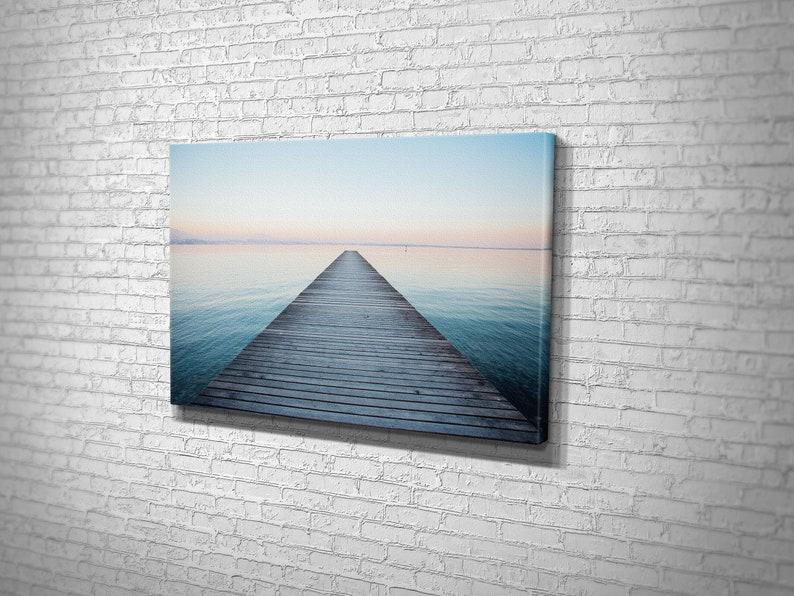 Картина для интерьера Пирс на большом озере 51x34 см (443)