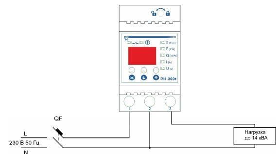 Реле напряжения Новатек Электро РН-260Т 63А - фото 2 Реле напряжения Новатек Электро РН-260Т 63А - фото 2
