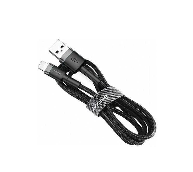 Кабель Baseus Cafule Cable USB for Lightning Special Edition 2.4 A 1 м Black - фото 1