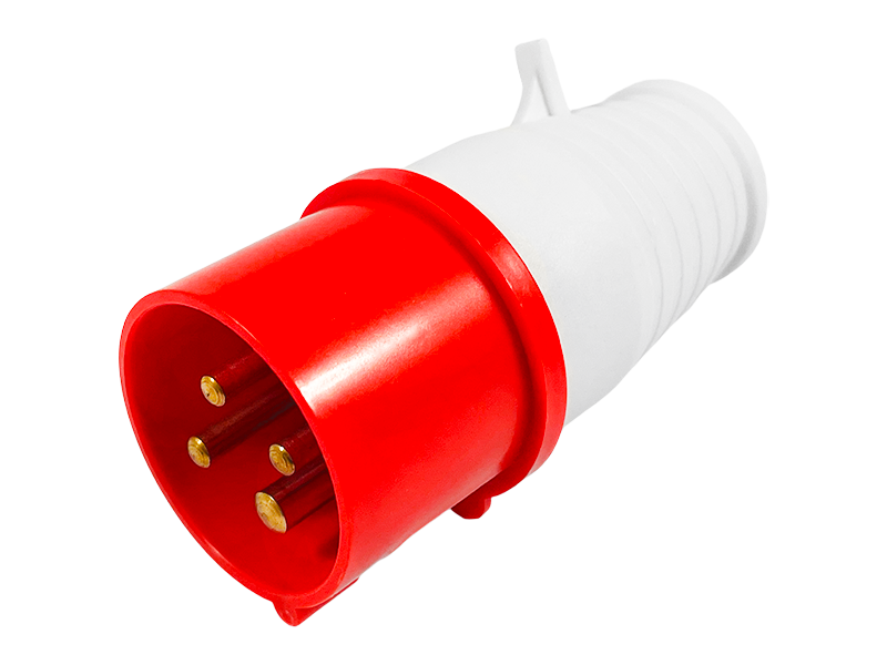Вилка силовая переносная Lemanso LM2002 3п+н 16 А 380-415V IP44 LEE-014 Красный (8611)