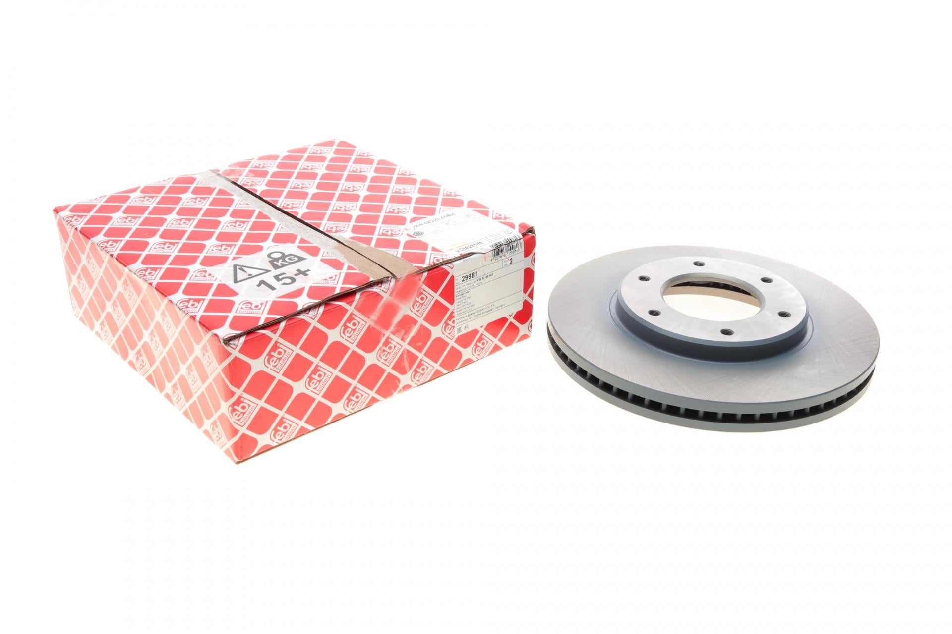 Диск гальмівний передній FEBI BILSTEIN для Toyota Hiace 89-12 285x28 мм (29981)