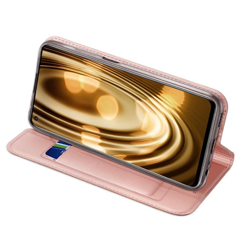 Чехол-книжка Dux Ducis с карманом для Xiaomi Redmi Note 9 5G Rose Gold (160274) - фото 3