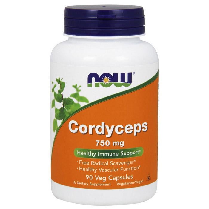 Мицелий кордицепс NOW Cordyceps 750 mg 90 вер. капс.