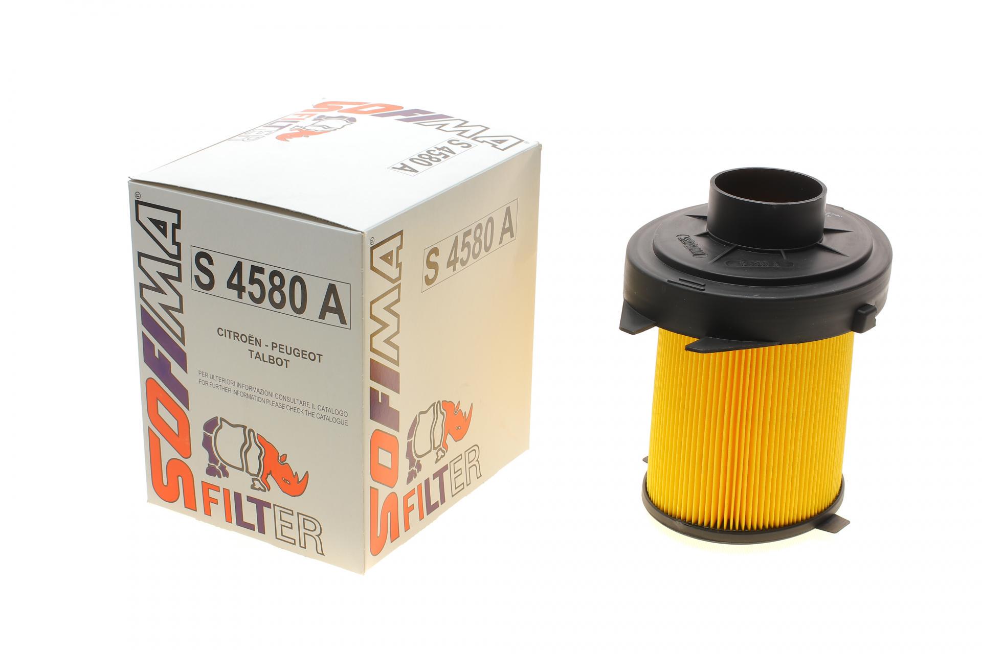 Фільтр повітряний SOFIMA для Peugeot 405/309/205 1,0-1,6i 85-93/Citroen AX/BX/C15/Saxo 1,0-1,6i 83-97- (S 4580 A)