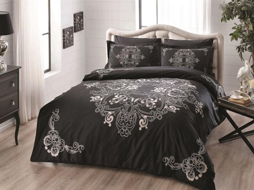 Постельное белье TАС Сатин digital Lumina Евро Черный