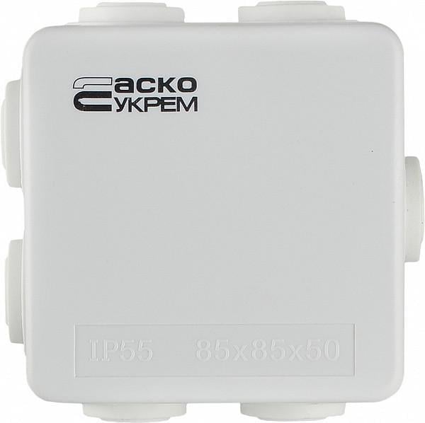 Коробка распределительная АСКО-УКРЕМ 85x85x50 мм IP44 Белый (A0150170017)