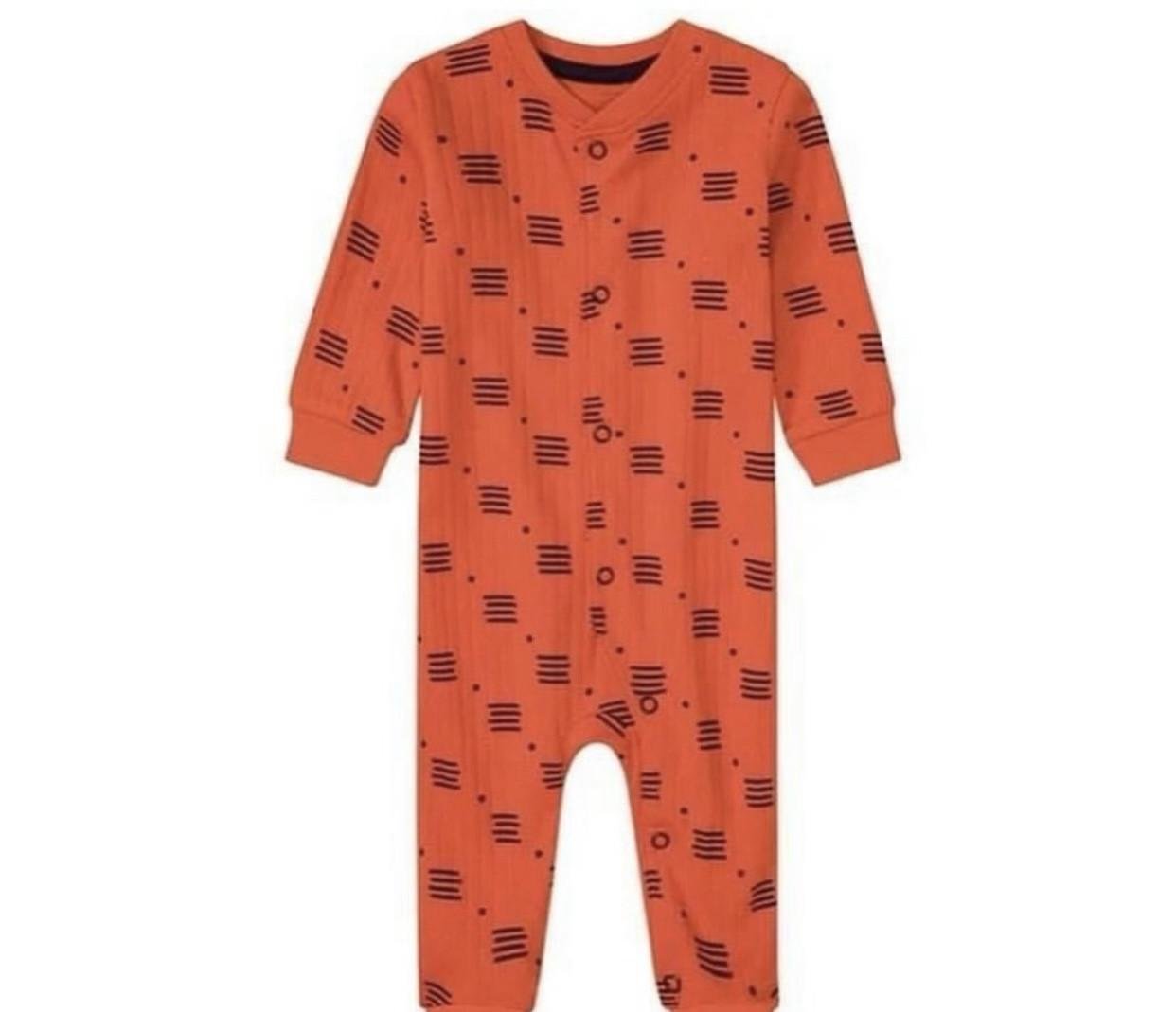 Чоловічок в рубчик Lupilu 62 см на 1-3 міс. Помаранчевий (2768116517)