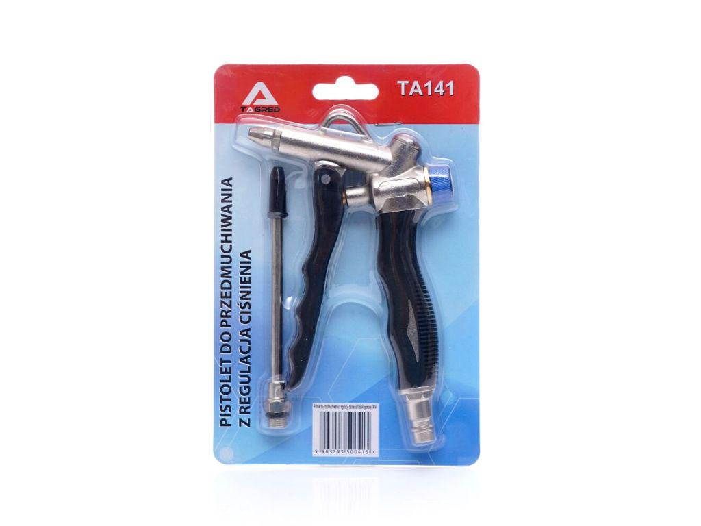 Пневмопистолет продувной с регулировкой давления TAGRED TA141 320 л/мин (TA141) - фото 2 Пневмопистолет продувной с регулировкой давления TAGRED TA141 320 л/мин (TA141) - фото 2