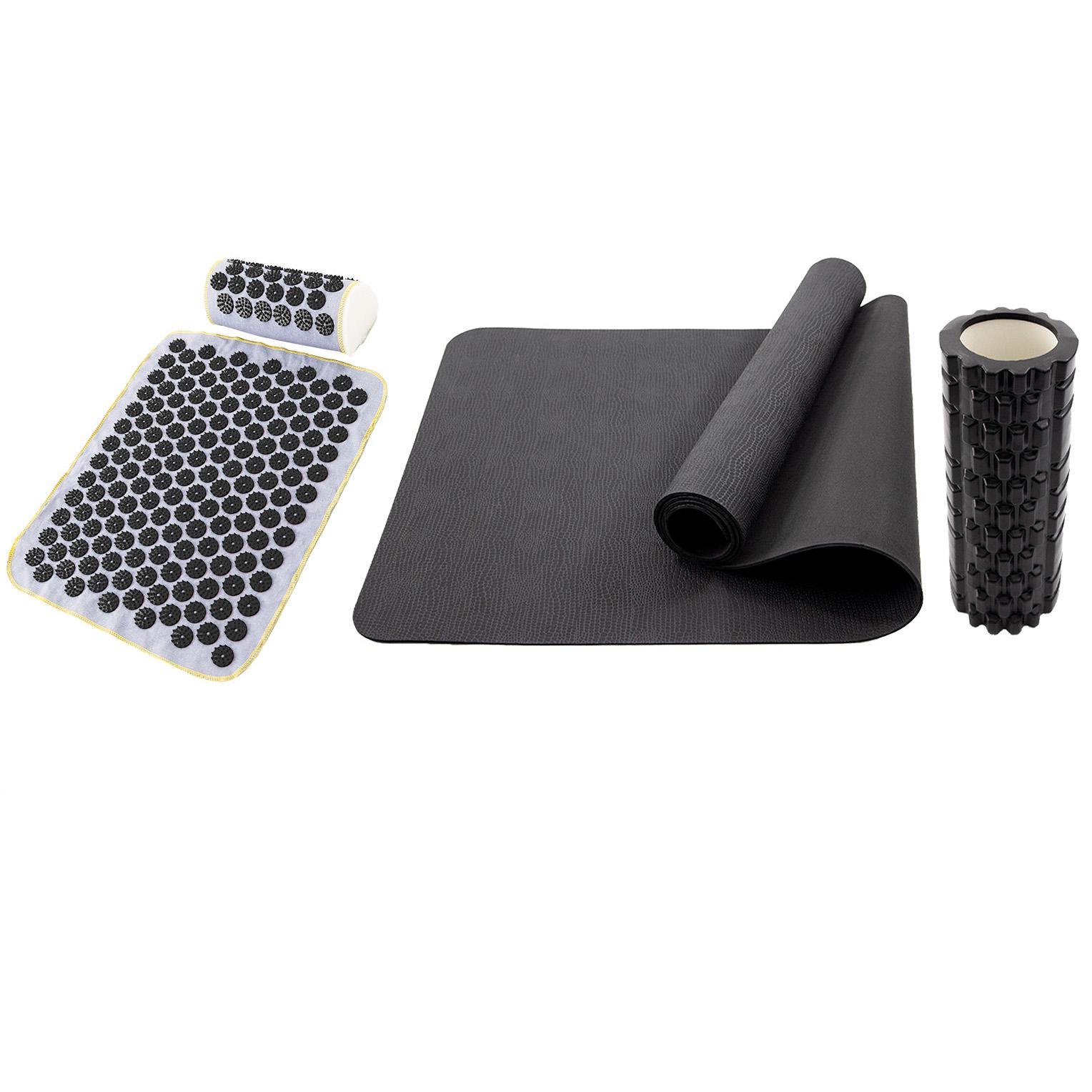 Набор OSPORT Set 111 коврик для йоги/аппликатор Кузнецова/массажный ролик (n-0144-01-0301-01)