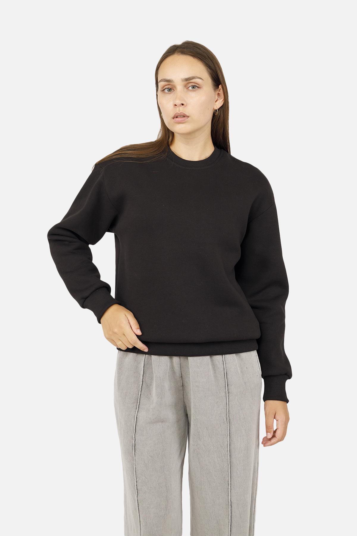 Світшот жіночий ЦБ-00254561 р. 42 Чорний (SKT001004618) - фото 2 Світшот жіночий ЦБ-00254561 р. 42 Чорний (SKT001004618) - фото 2