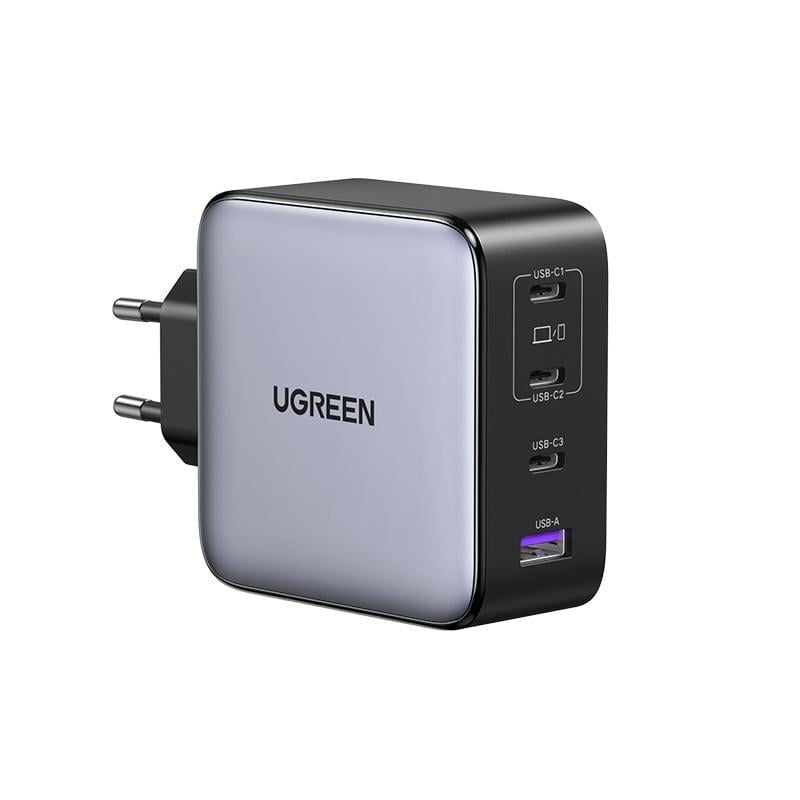 Зарядное устройство для GaN UGREEN X764 200 Вт 3xUSB-C USB-A Серый (35539)
