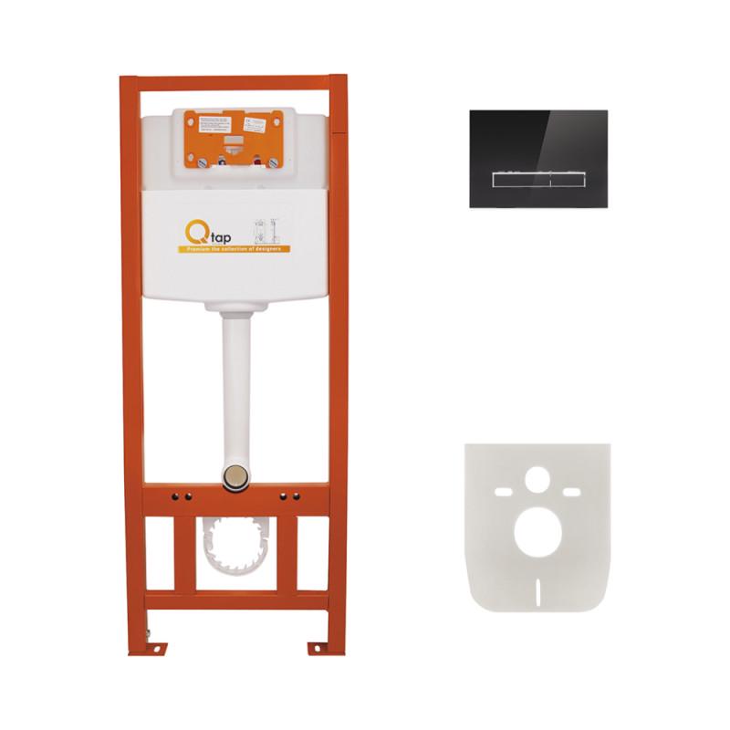 Набір інсталяція 4в1 Q-tap Nest ST з лінійною панеллю змиву QT0133M425V1107GB