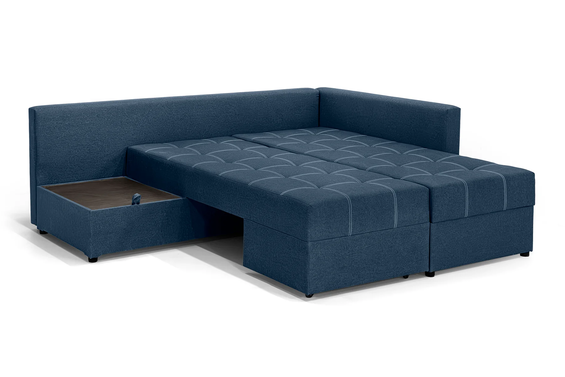 Диван угловой Олимп 300х220 см Джинсовый (28118806) - фото 5