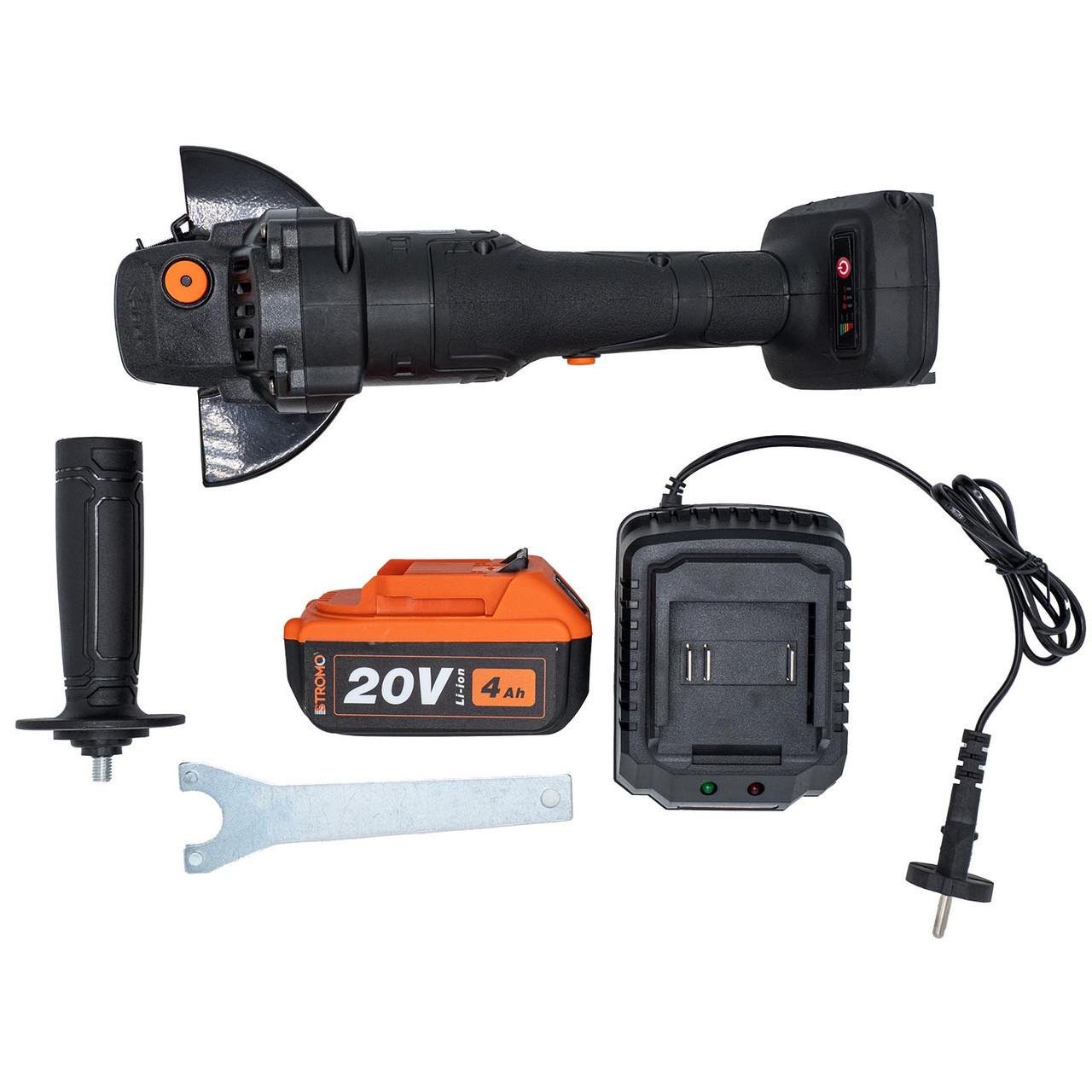 Гайковерт акумуляторний Stromo AWA20/1 600 Нм/болгарка безщіткова Stromo AGA216 - фото 2 Гайковерт акумуляторний Stromo AWA20/1 600 Нм/болгарка безщіткова Stromo AGA216 - фото 2